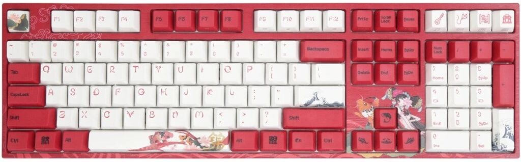 Varmilo VA109M Koi PBT Hvit LED Tastatur [MX Red]