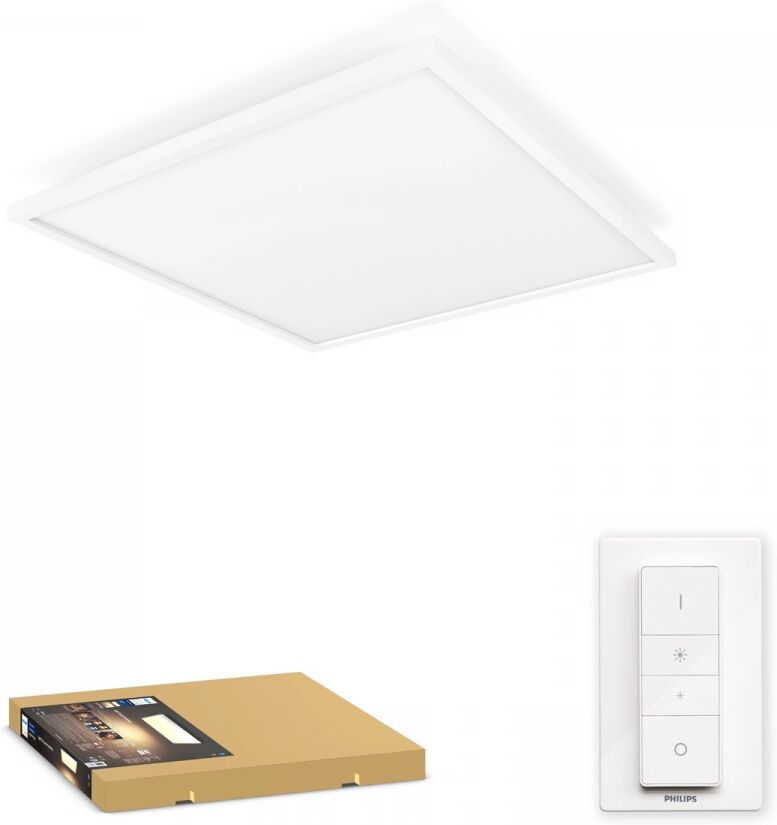 Philips Hue Aurelle Panel Tak Lampe, Large - Hvid