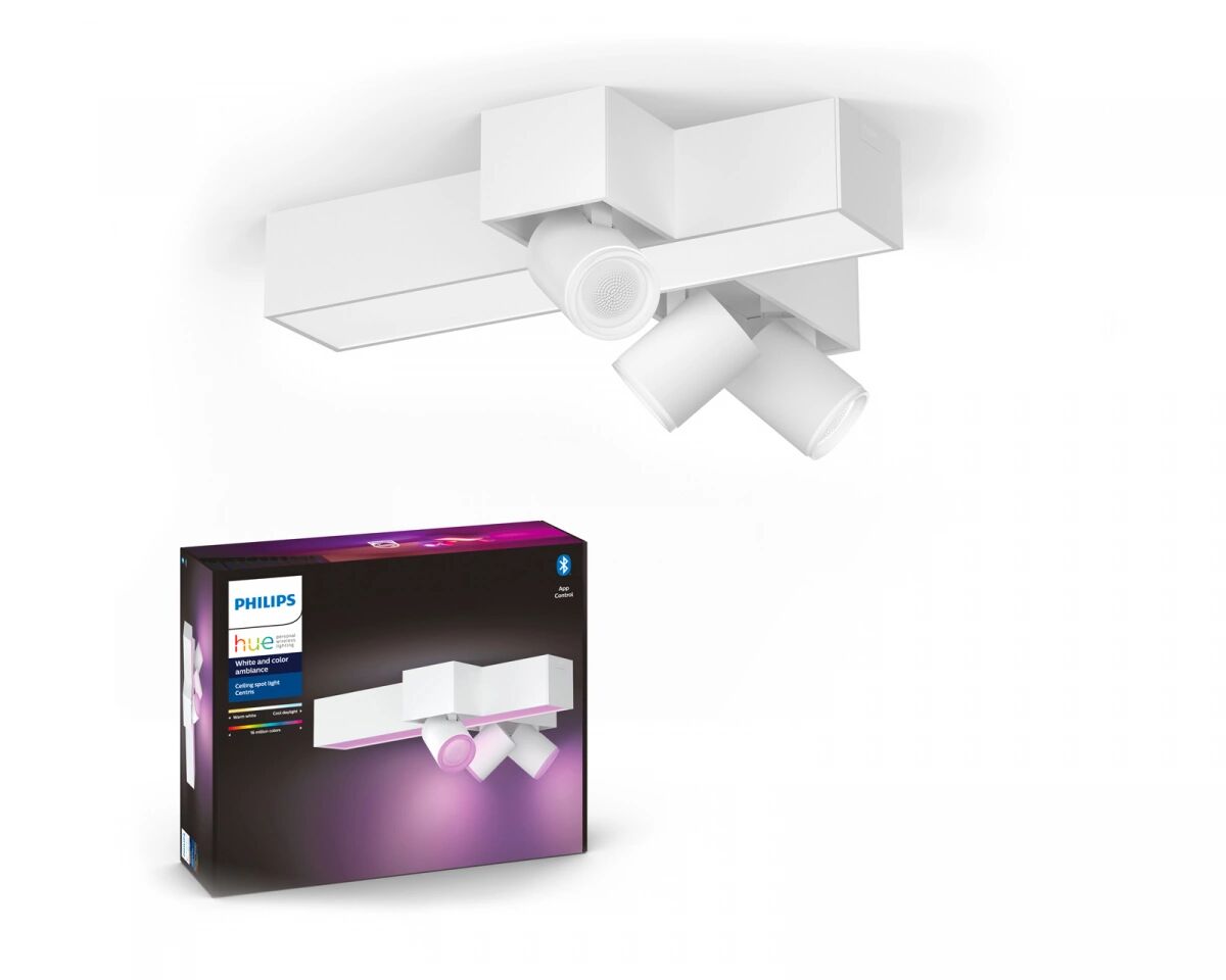 Philips Hue Centris Lampe Cross med 3 Spotlights - Hvid