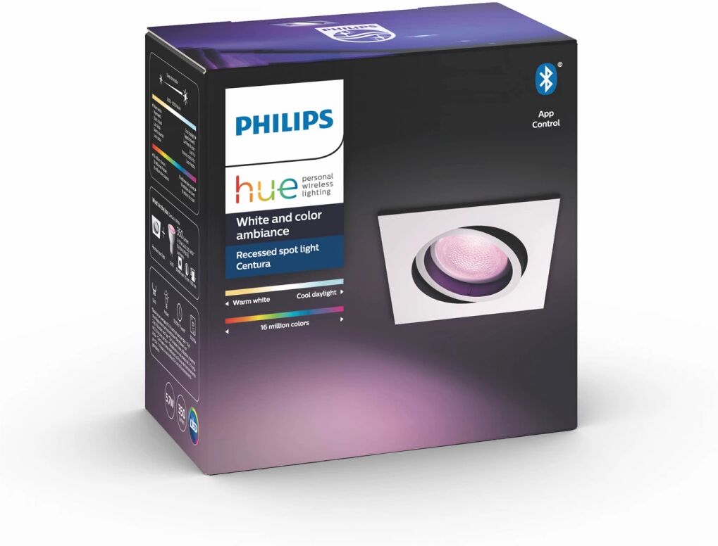 Philips Hue Centura, Lampe Innfelt Spotlight - Hvid