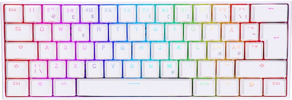 Obinslab Anne Pro 2 Trådløs RGB Gaming Tastatur - Hvit [Gateron Red]