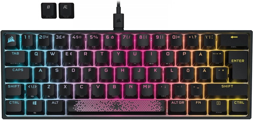 Corsair K65 RGB PBT Mini Gaming Tastatur [MX Red]