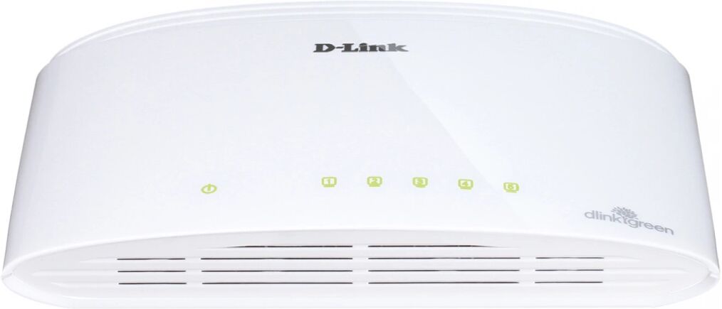 D-Link DGS-1005D, Nettverk Switch 5x 10/100/1000 - Hvit