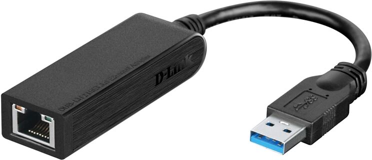 D-Link DUB-1312 USB 3.0 Ethernet-adapter - Svart