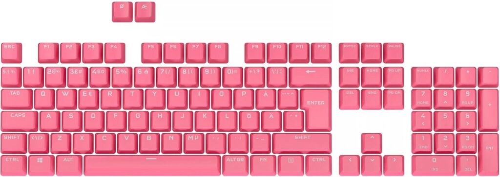 Corsair PBT Double-shot PRO Keycap Mod Kit Nordic - Rogue Pink