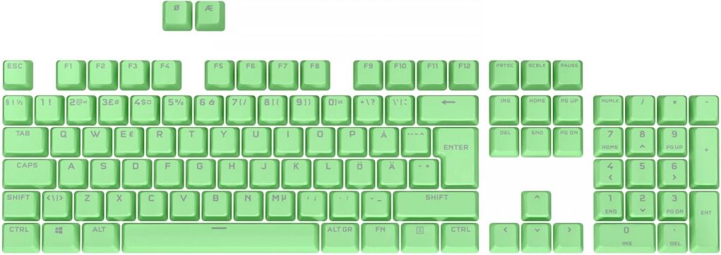 Corsair PBT Double-shot PRO Keycap Mod Kit Nordic - Mint Green