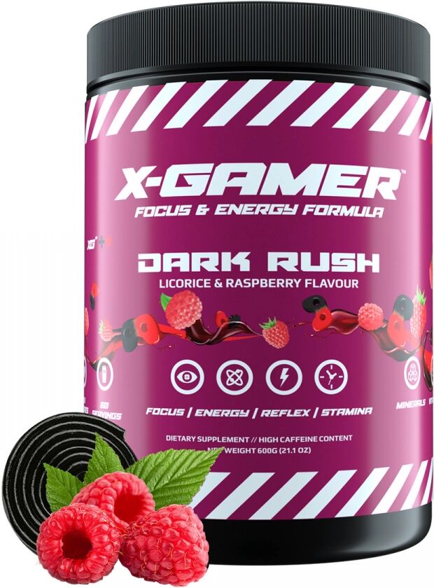 X-Gamer 600g X-Tubz Dark Rush - 60 Porsjoner