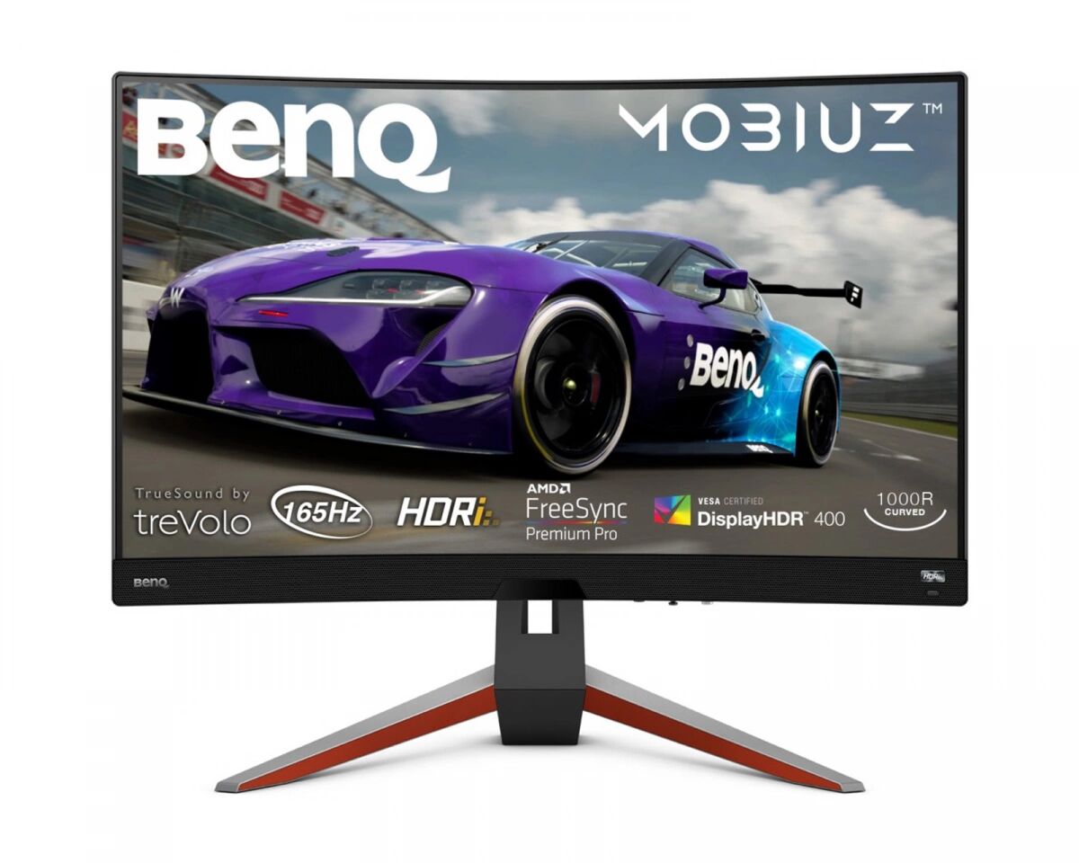 BenQ MOBIUZ EX2710R Curved 27" 165Hz 1ms VA AMD FreeSync Premium QHD Gamingskjerm