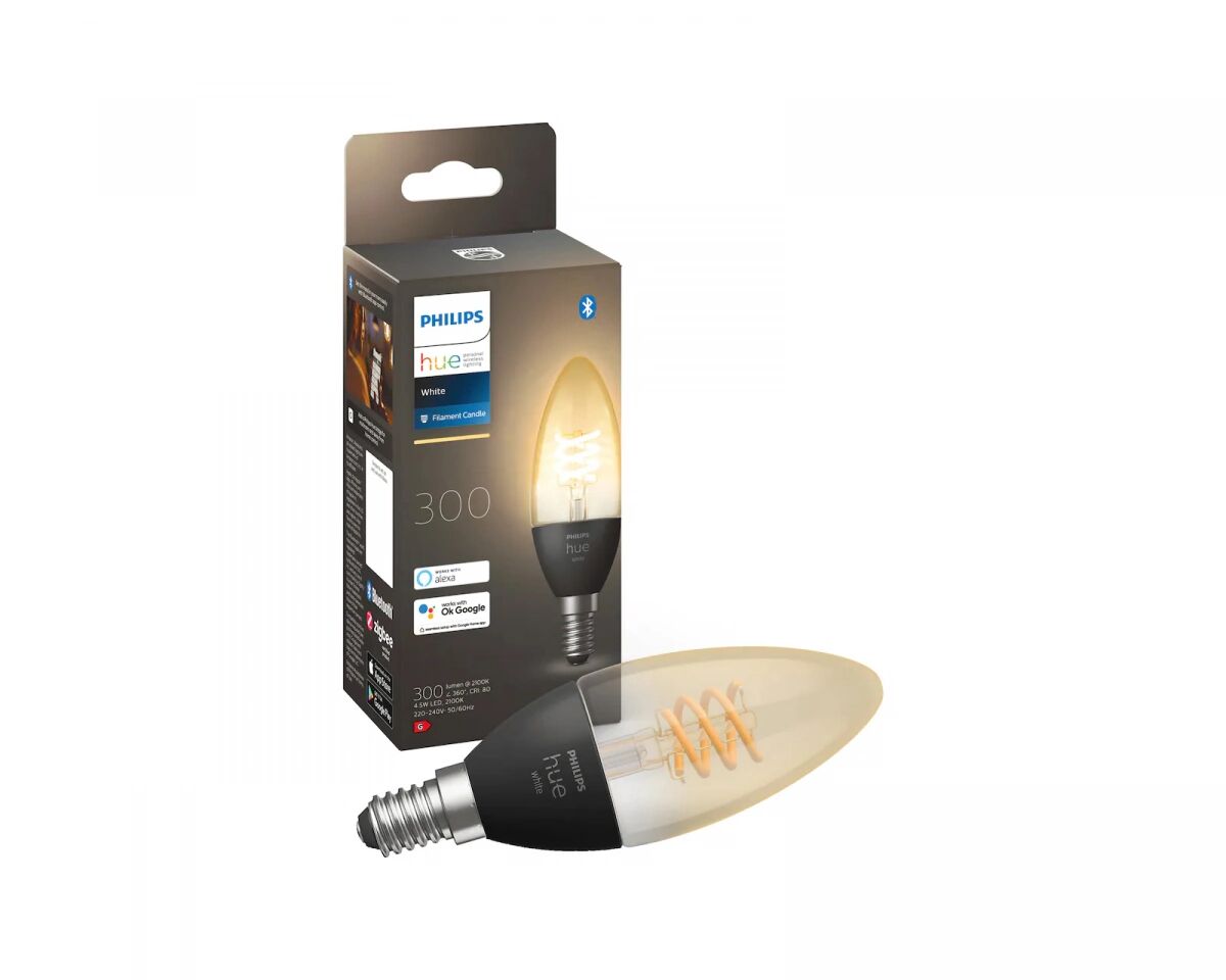 Philips Hue White 4.5W Filament Candle LED-lampe E14 - 1p
