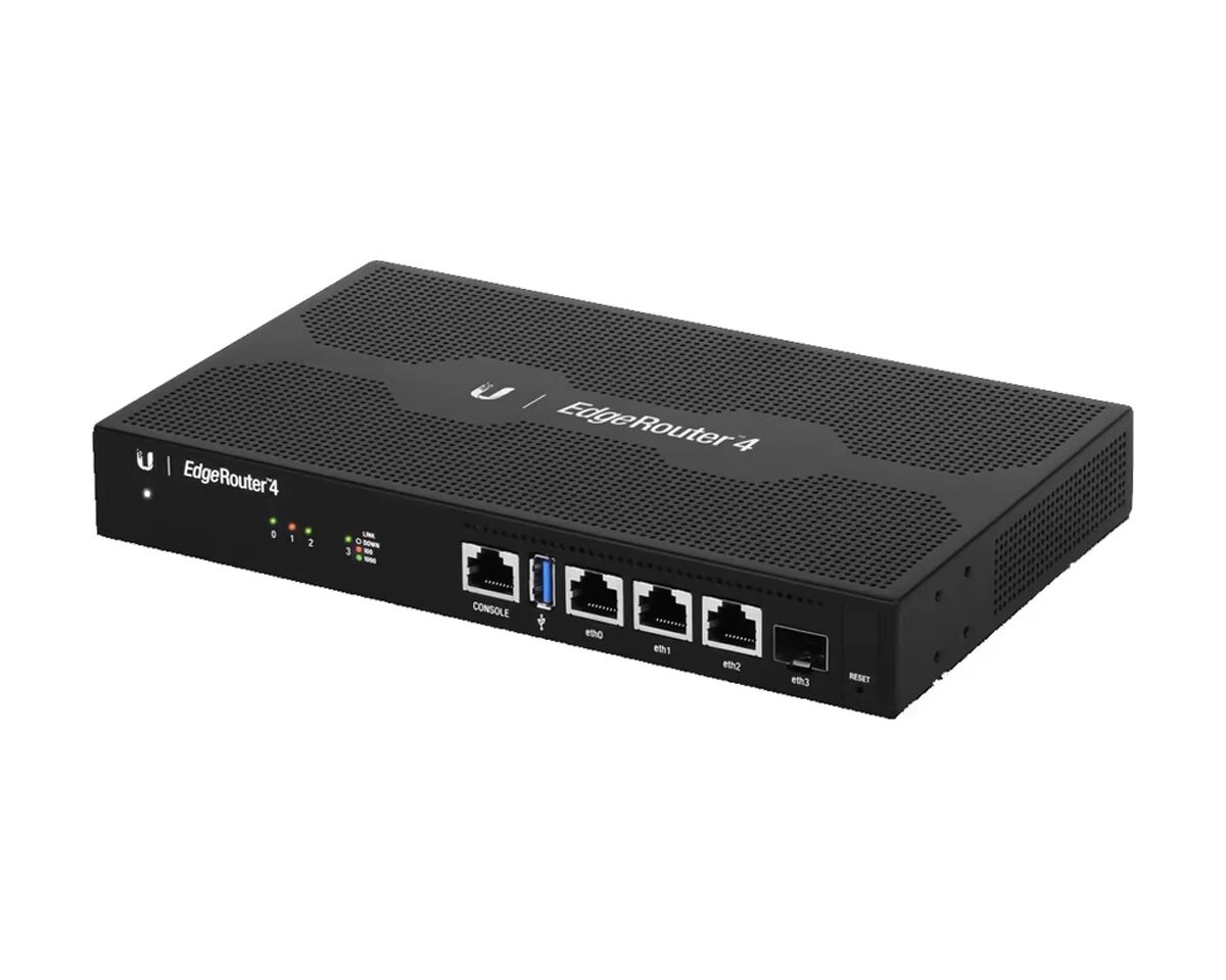 Ubiquiti EdgeRouter ER-4,  4-Core MIPS64, 1000 Mbit/s, Ethernet ports 4, 1x USB 3.0