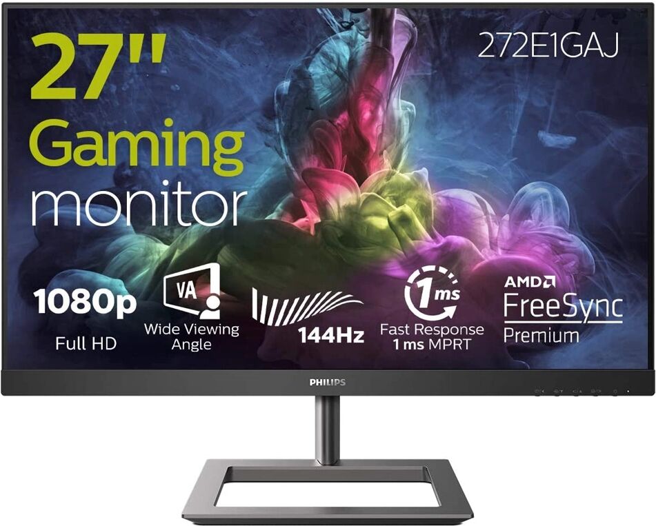 Philips 272E1GAJ 27" LED 144hz 1ms AMD FreeSync FHD Gamingskjerm