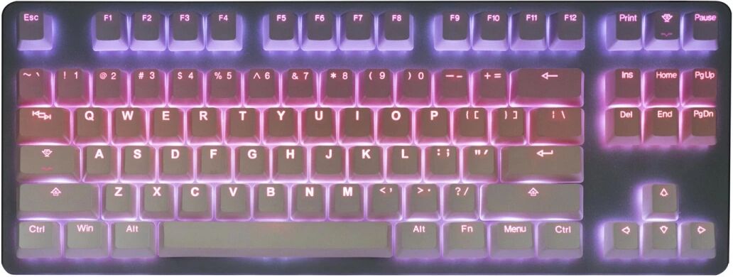 Tai-Hao PBT Doubleshot Shine-through 141-Key Keycap Set - Sakura Michi