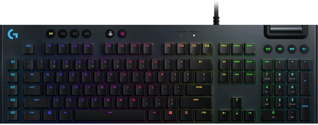 Logitech G815 RGB Mekaniskt Tastatur [GL Clicky] - Carbon