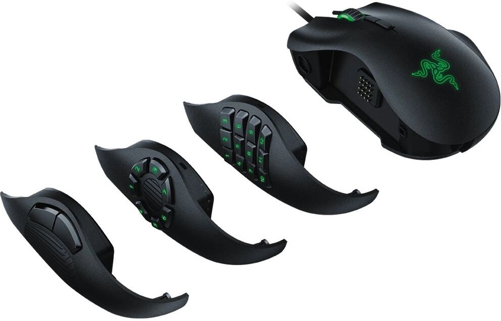 Razer Naga Trinity MOBA/MMO Gaming Mus (Refurbished)