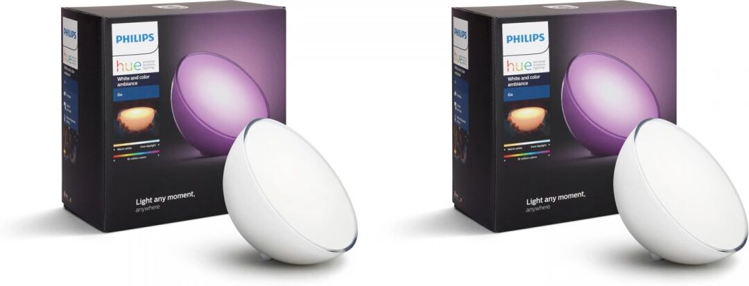 Philips Hue GO + GO - 2x Portabel Lampe - White & Color Ambience