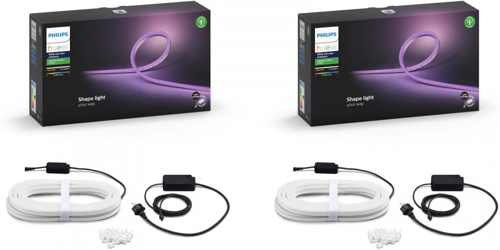 Philips Hue 2x Outdoor Lightstrip - 5m + 5m