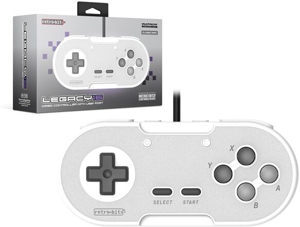 Retro Bit Legacy 16 USB Pad - Grey - Gamepad - Nintendo Switch