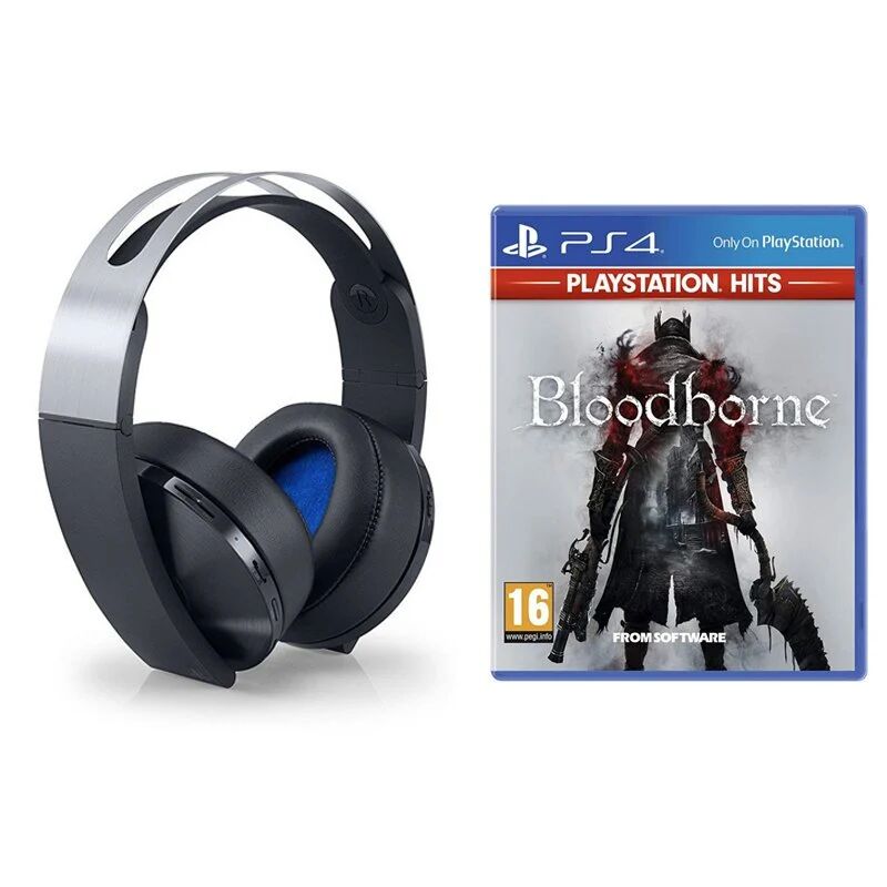 Sony pack platinum headset auscultadores sem fios + bloodborne hits ps4