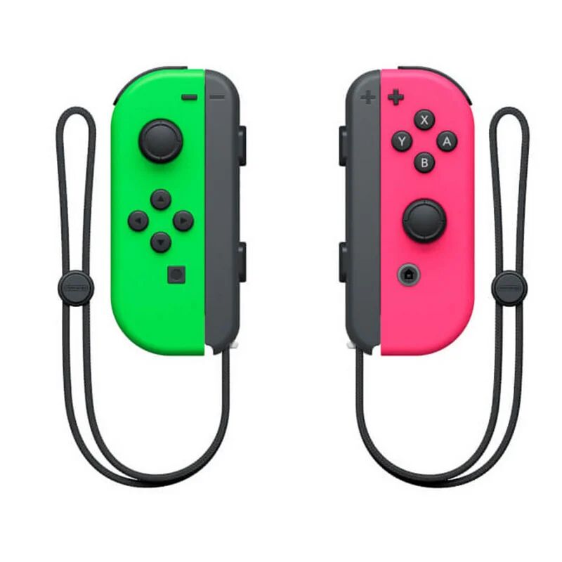 Nintendo switch joy-con set esquerdo/direito verde néon/rosa néon