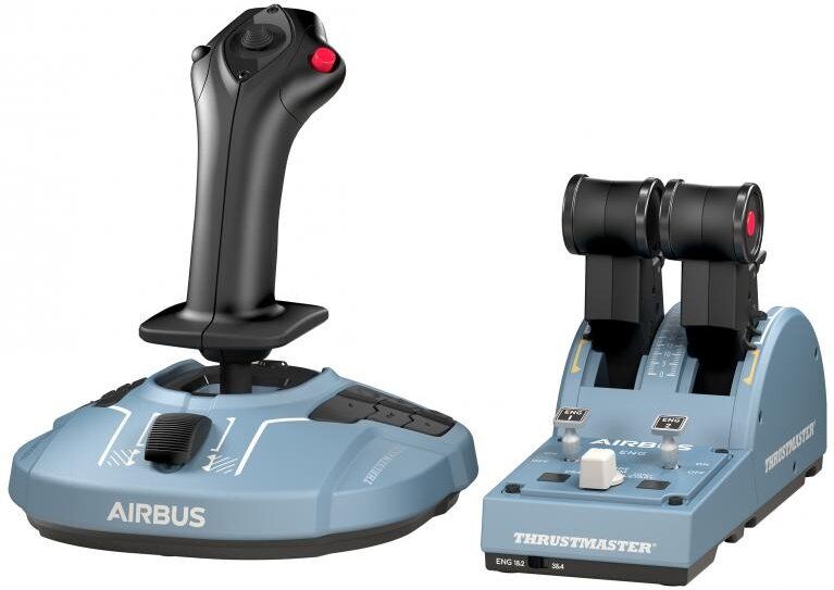 Thrustmaster tca officer pack airbus edition joystck de controlo lateral +  quadrante de aceleração