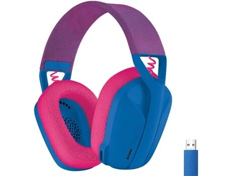 Logitech Auscultadores Gaming Wireless (Over Ear - Multi-plataformas - Com microfone - Azul)