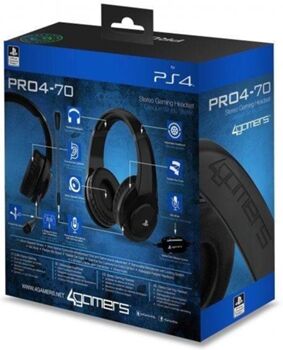 4gamers Auscultadores Gaming Pro 4-70 (PS4 - Microfone - Preto)