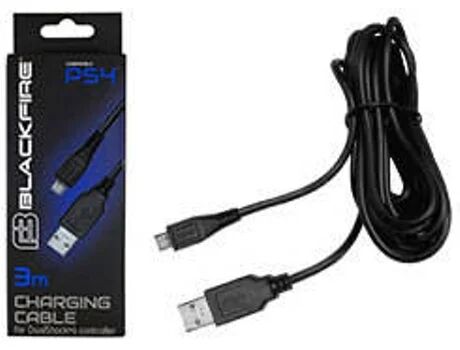 Ardistel Cabo de carregamento PS4 BLACKFIRE USB-Micro USB 3 m