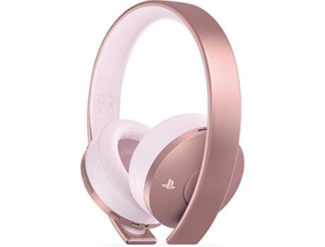 Sony Auscultadores Gaming sem Fios SONY Rose Gold Edition (On ear - Microfone - PS4)