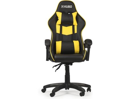 Kubo Cadeira Gaming Amarela (Até 130 kg - Elevador a Gás Classe 4 )