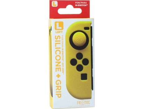 Blade Proteção de Silicone Amarelo + Grips para Joy-Con Esquerdo