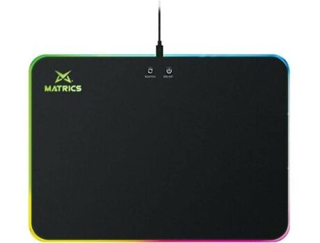 Matrics Tapete de Rato MPW35 (Wireless - Antiderrapante - RGB - Preto)