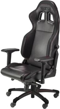 Sparco Cadeira Gaming Grip (Até 150 kg - Elevador Classe 4 - Preto)