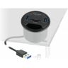 DELOCK 2 Port Tisch-Hub 2 x SuperSpeed USB Typ-A and Card Reader