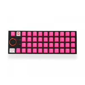 Tai-Hao 42-Key Gummi Double-Shot Bakgrundsbelyst Keycap-Set - Rosa