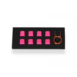 Tai-Hao 8-Key Gummi Double-Shot Backlit Keycap Set - Neonrosa