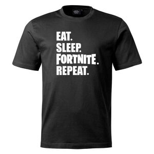 T-shirt Eat Sleep Fortnite   Barn/Baby140clSvart Svart