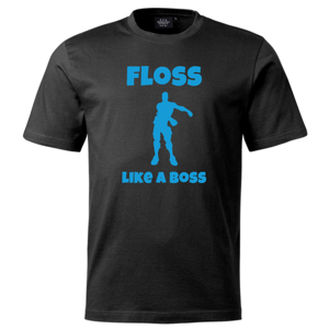 T-shirt Floss Like A Boss Ljusblå   Barn/Baby140clSvart Svart