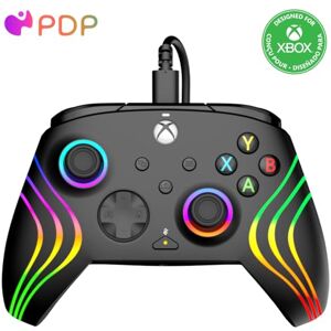 PDP AFTERGLOW XBX WAVE WIRED Controller BLACK for Xbox Series X S, Xbox One, Officially Licensed