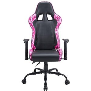 Subsonic - Ergonomic Gaming Chair Adjustable Backrest/Armrests - Pink Power gamer chair black and pink (PS5////)