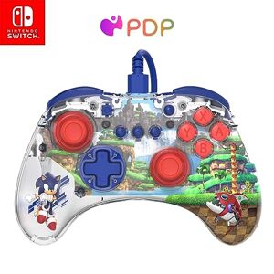 PDP REALMz Wired LED Light-up Pro Controller: Sonic Green Hill Zone For Nintendo Switch & Nintendo Switch - OLED Model