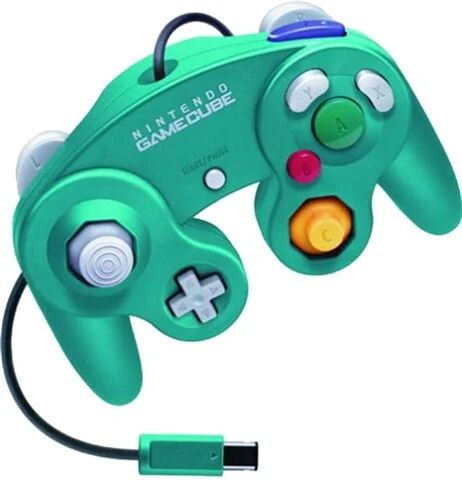 Refurbished: Official GameCube Emerald Blue Controller