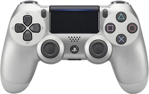 Refurbished: PS4 Official Dual Shock 4 Silver Controller (V2)