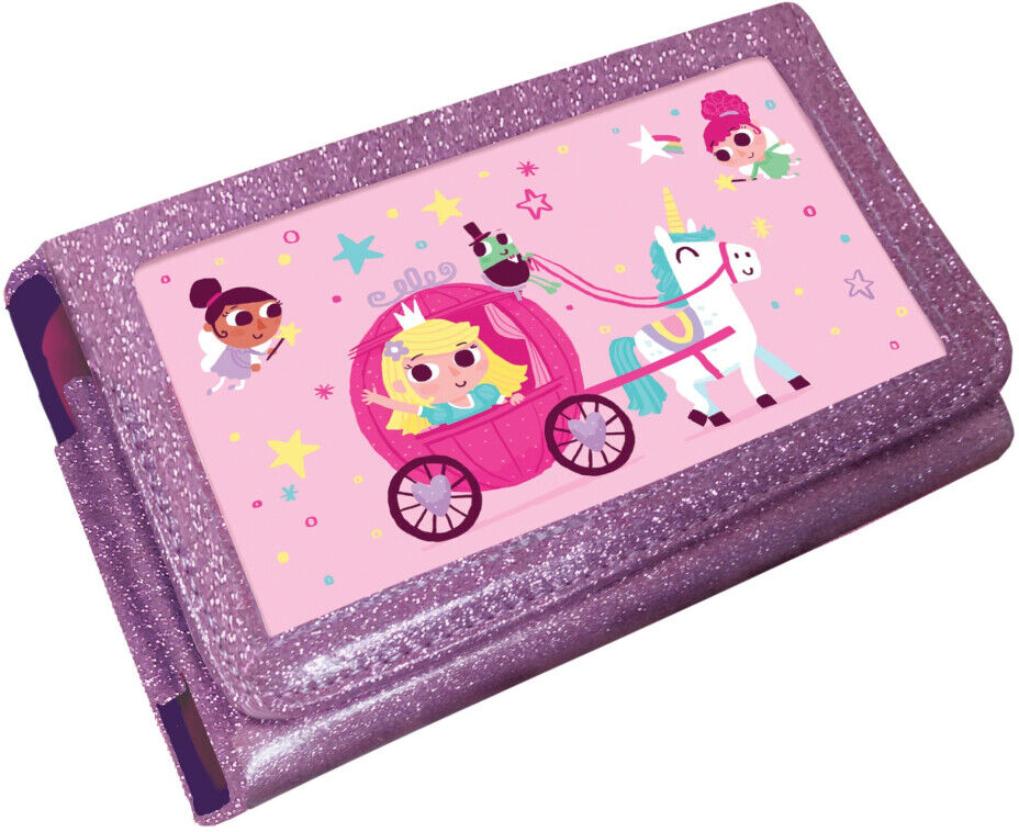 iMP Princess Unicorn Animated 3D Pink Glitter Case (Nintendo 3DS XL /2DS XL)