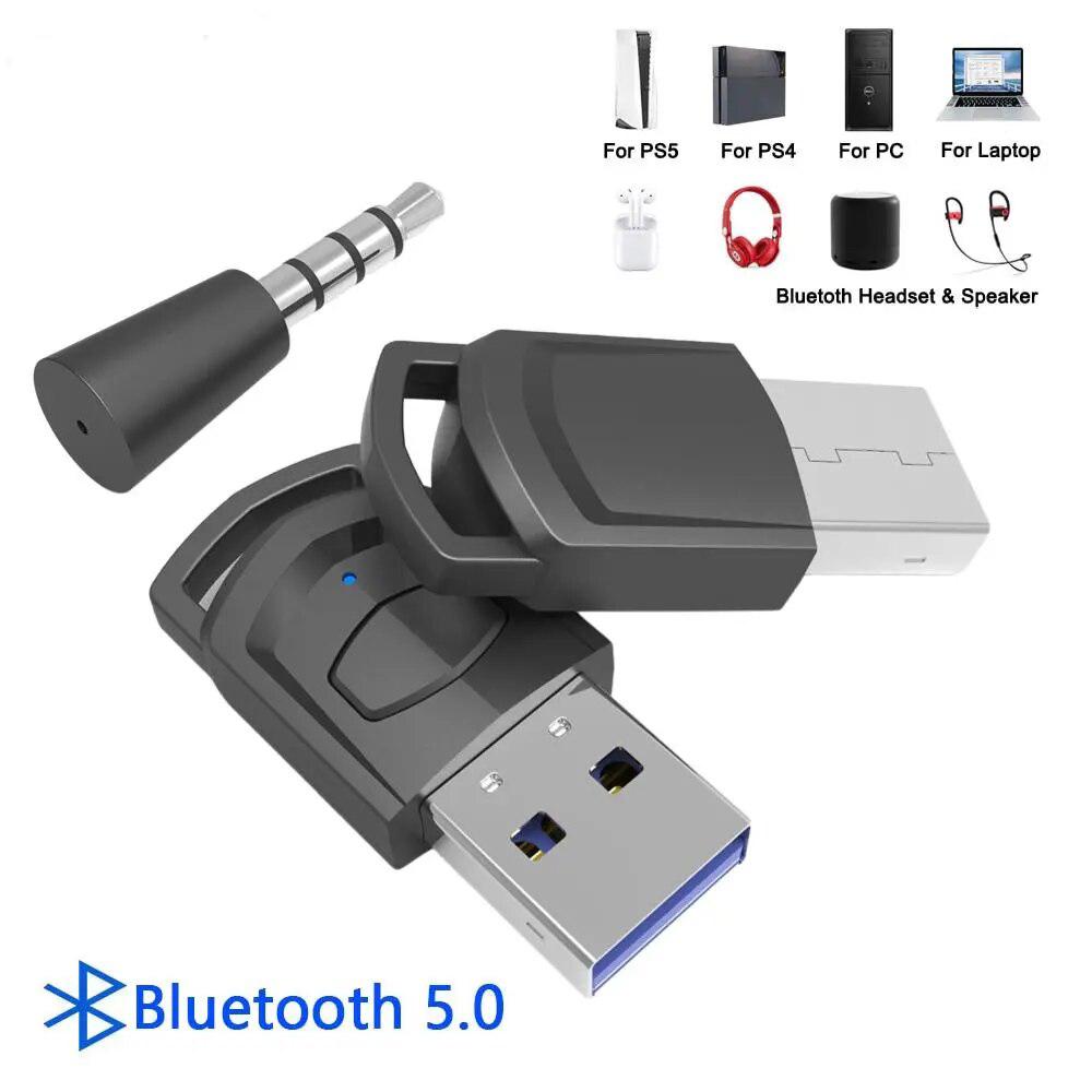 Wireless USB Adapter for PS5/PS4/NS/PC/P3 Controller Receiver Bluetooth-compatible  Audio Transmitter Game Console Accessories