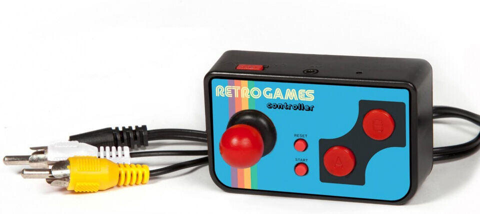 ORB Retro TV Games - Zwart,Lichtblauw,Rood