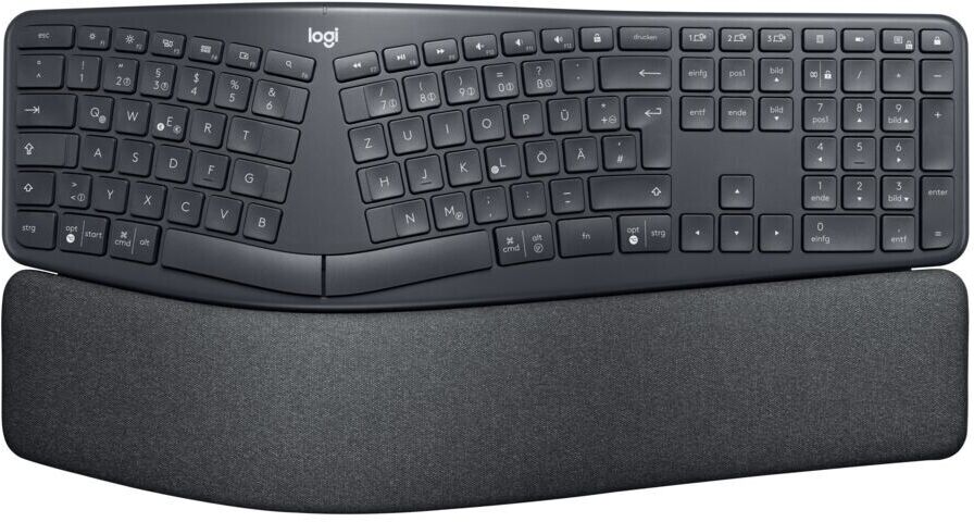 Logitech Ergo K860 Tastatur - kabellos, ergonomisch, schwarz