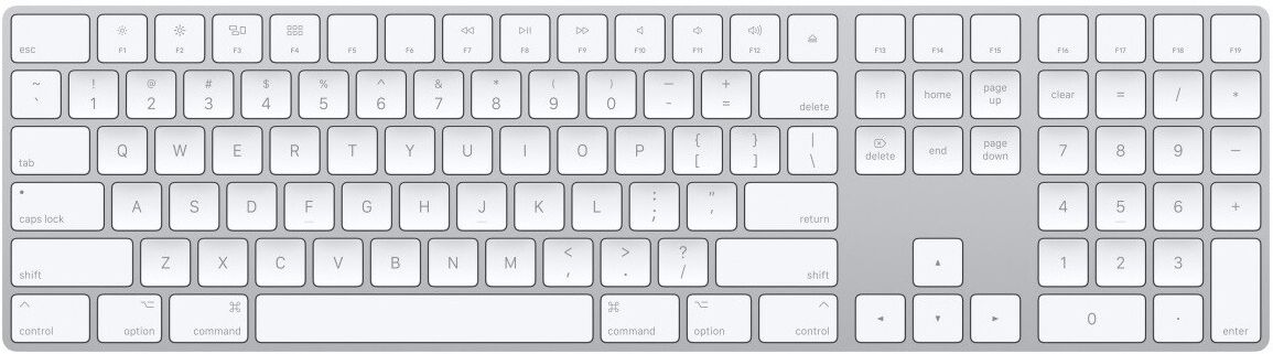 Apple Magic Keyboard mit Nummernblock - Silber