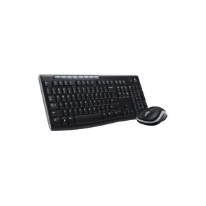 Logitech Tastatur- und Maus-Set »MK270 UK-Layout«, (Set, Tastatur-Maus-Set) schwarz/grau/weiss Größe