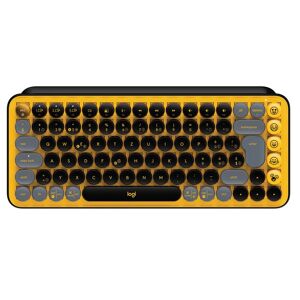 Logitech Wireless-Tastatur »POP Keys Blast Yellow« Gelb, Schwarz Größe
