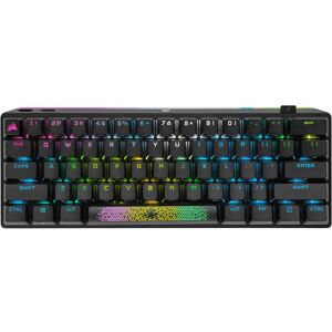 Gaming-Tastatur »Corsair K70 Pro Mini WL, MX Speed Silver« Schwarz Größe